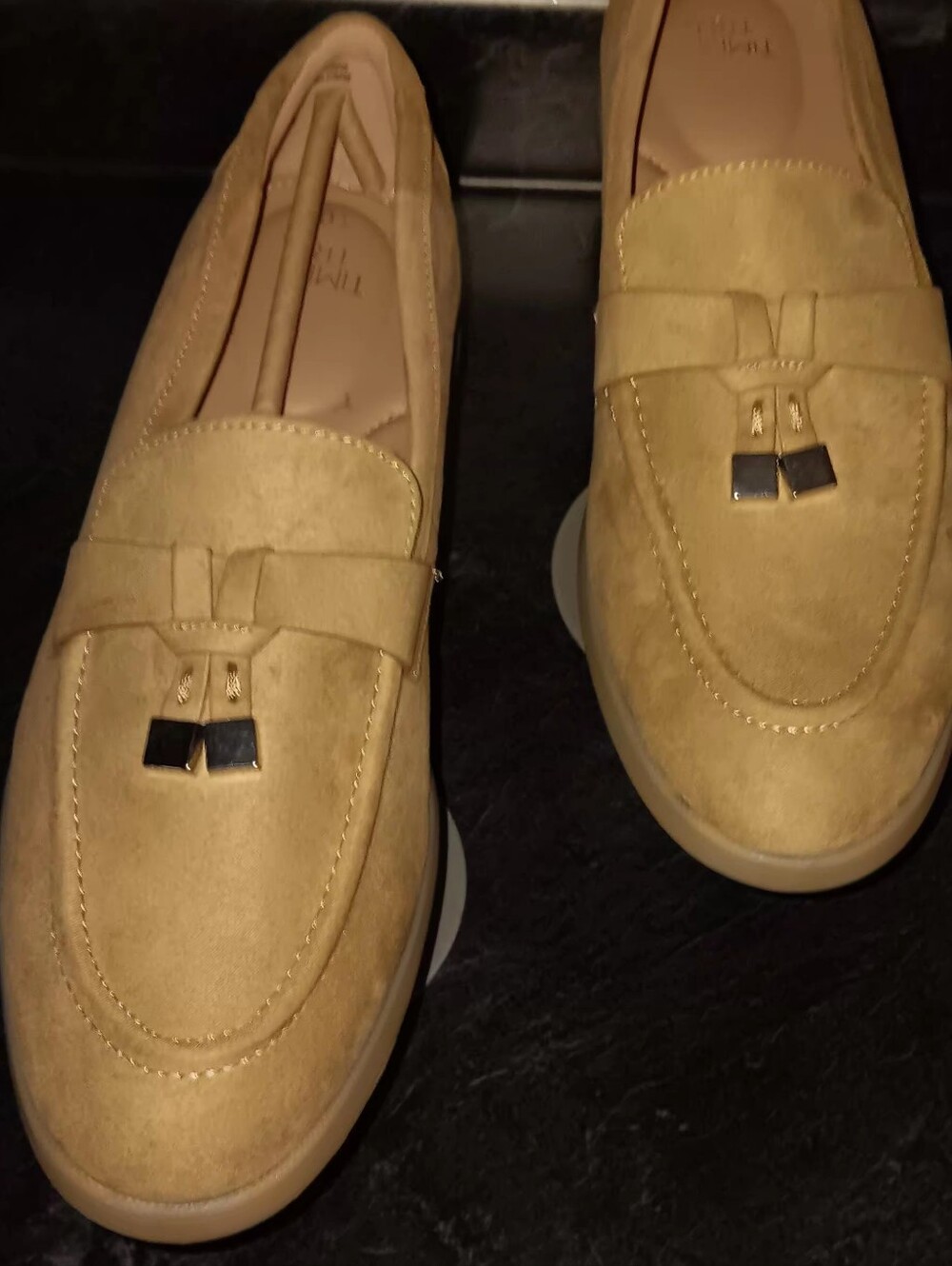 Time and Tru Tan Suede Tassel Loafers
